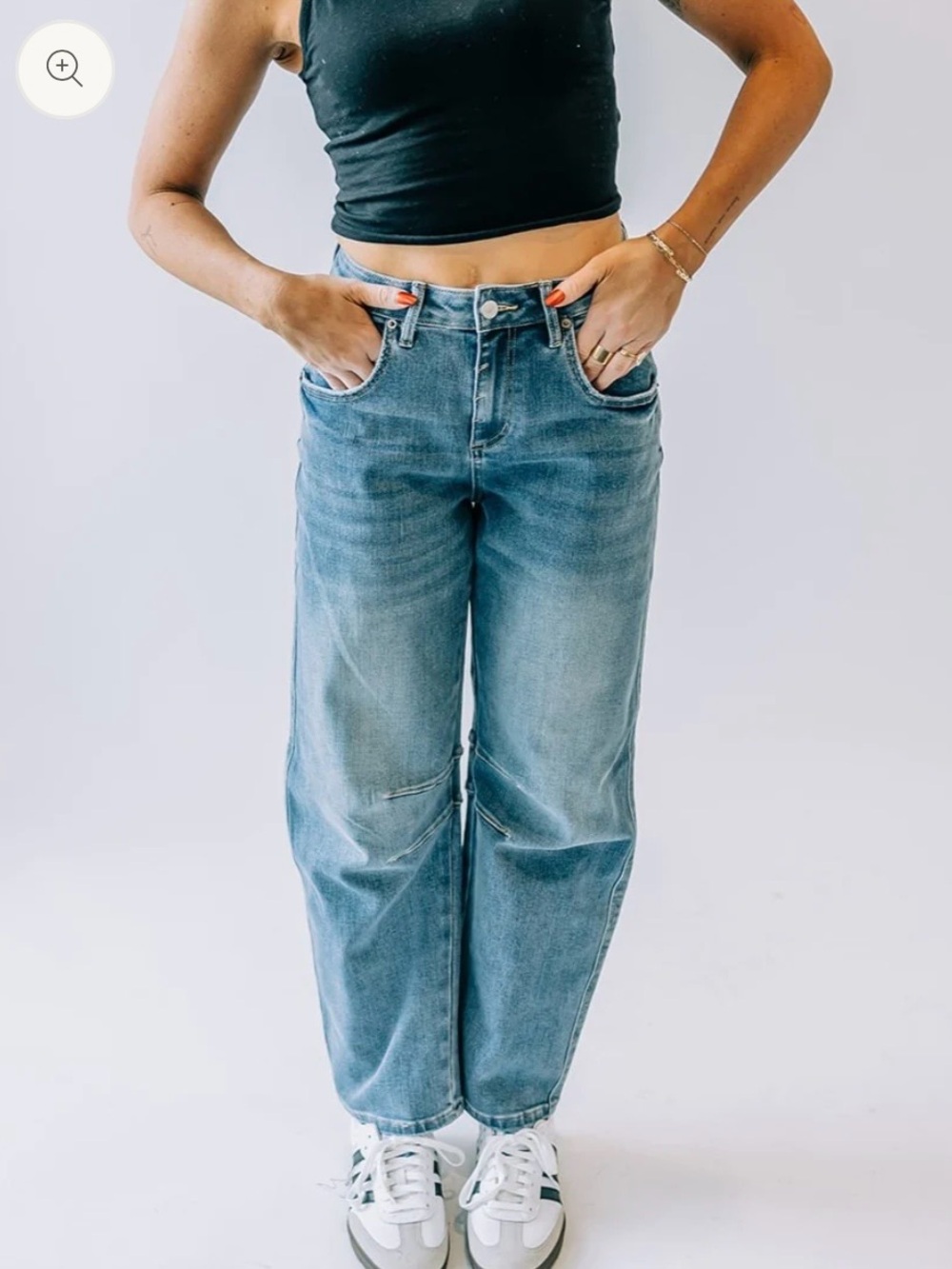 mica barrel jeans